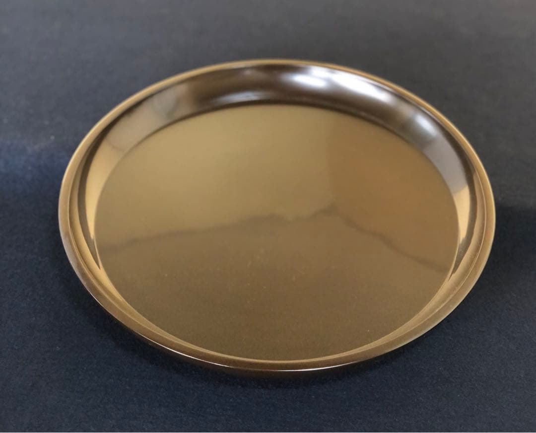 《レ》茶道具 真塗 大円盆 木製漆器 元箱　251125え6