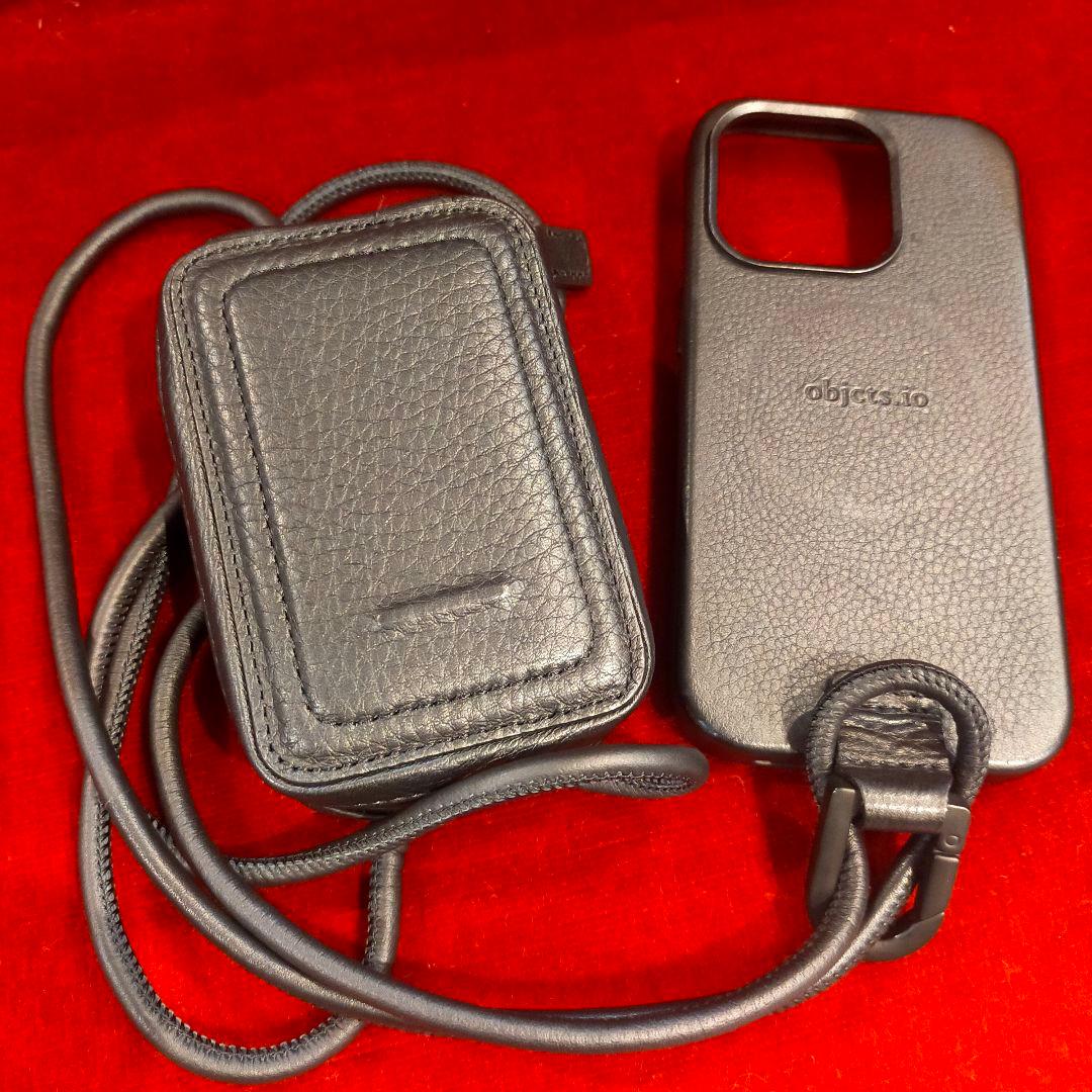 土屋鞄 objcts.io iPhone14Pro ケース、マイクロバッグ マイクロバッグ - レザー スマホショルダー / ウェアラブル iPhone