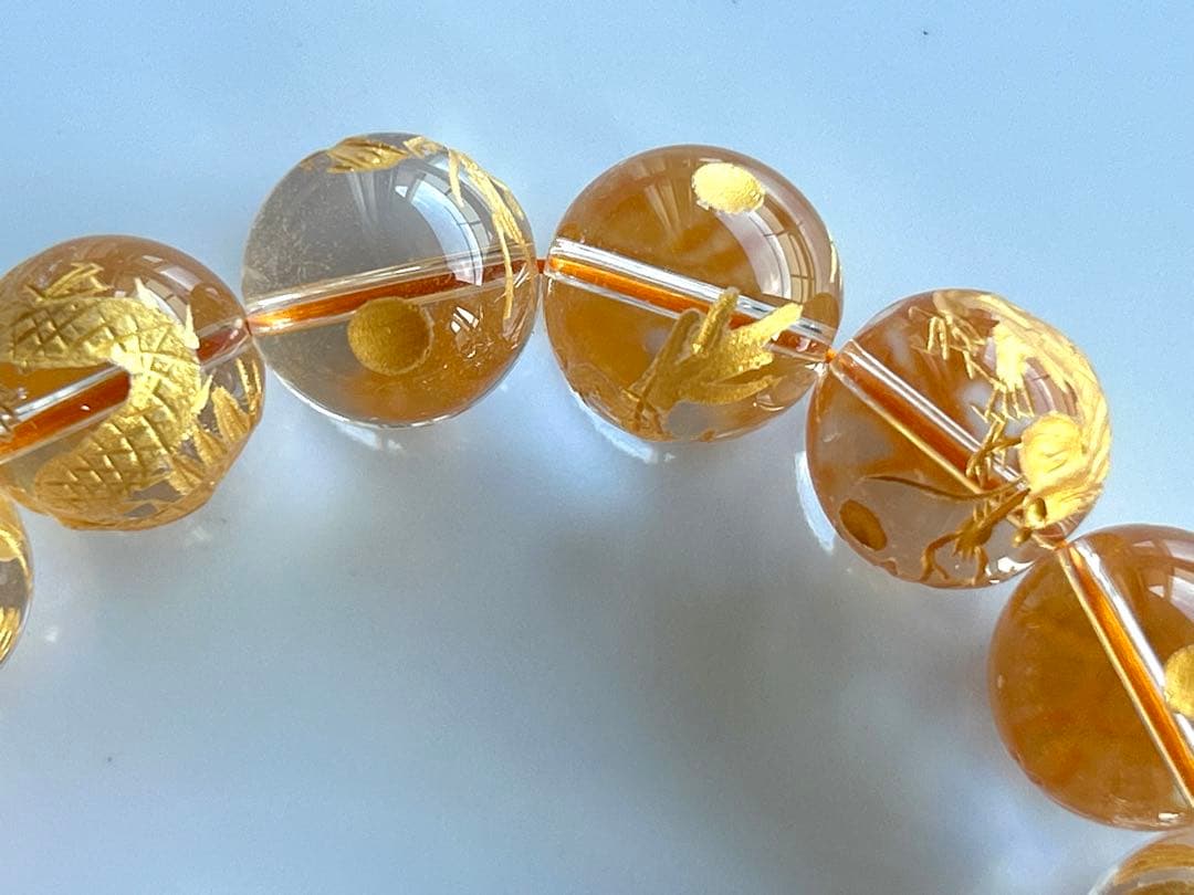 ✨二翼のパパ 様お取り置き分✨超美品✨ヒマラヤ水晶　ブレスレット✨龍