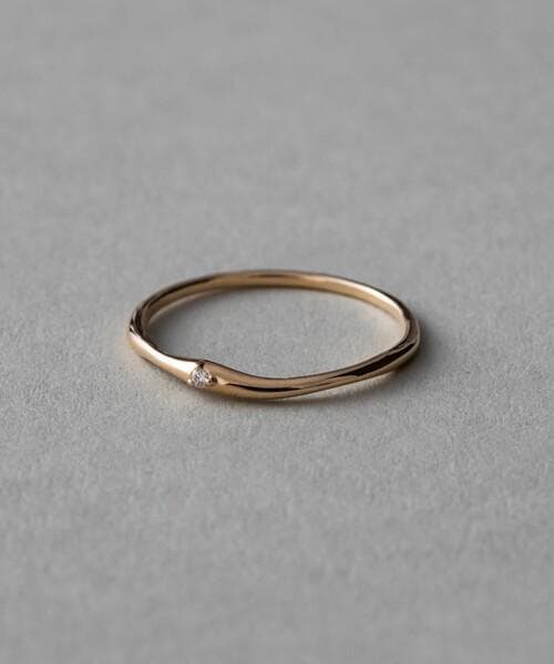 ete K10YG ペア ダイヤモンド リング 7号