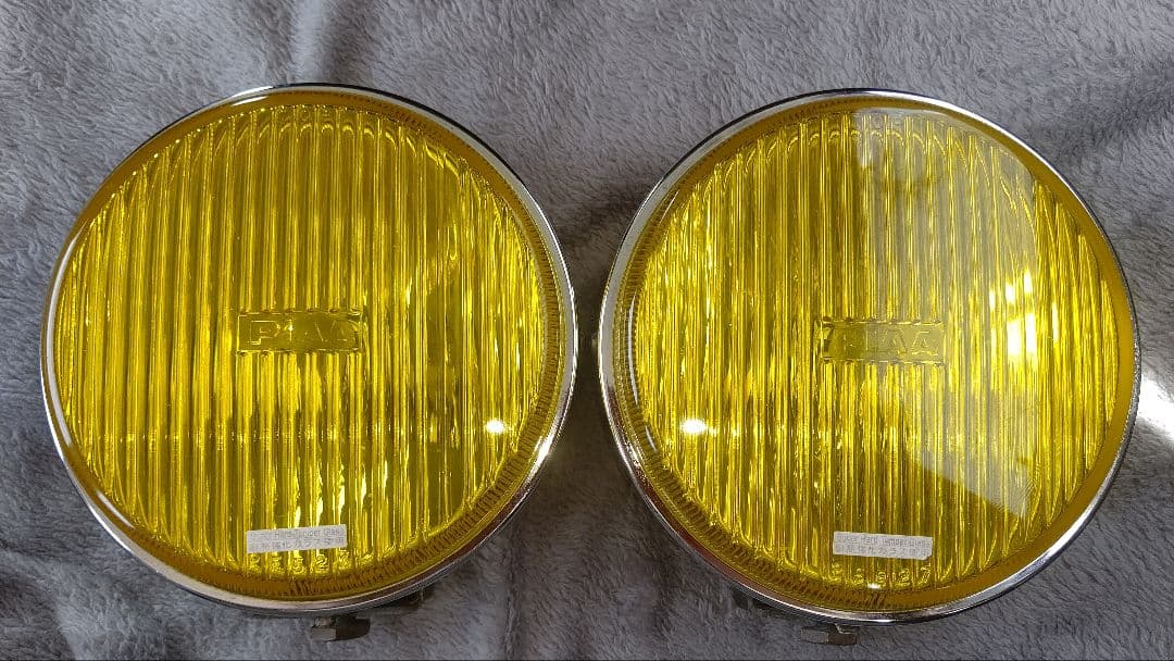 piaaフォグランプイエロー 角型50 当時物 PIAA フォグランプ 当時物 旧