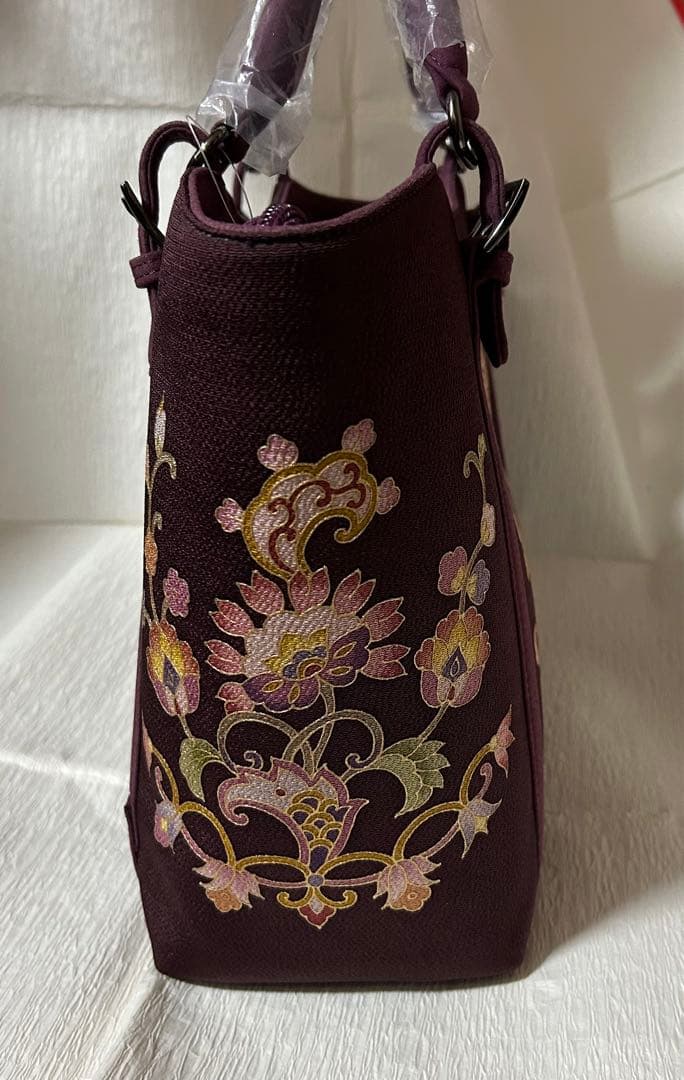 岡重　okajima バック　ダークパープル 新品