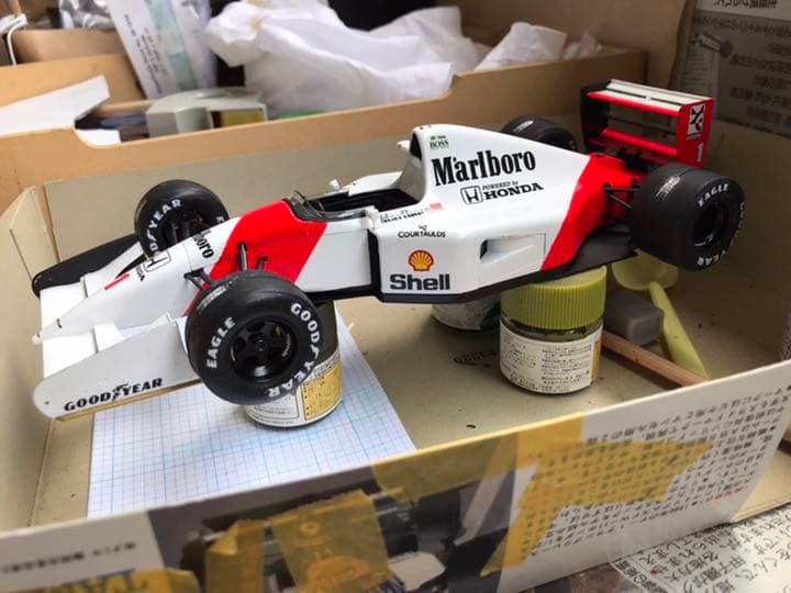 タミヤ　1/20 マクラーレン　MP4/7 ホンダ　完成品