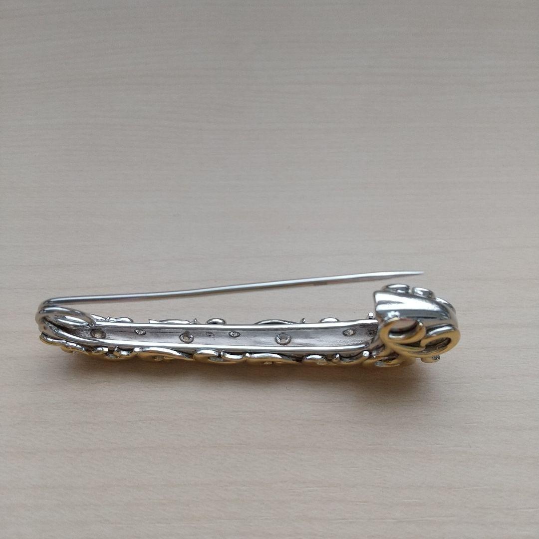 GSTV パラジウムシルバー950天然ホワイトジルコン Miaブローチ - メルカリ