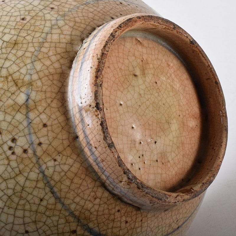 茶道具 瀬戸焼 古瀬戸 染付鳳凰文 平茶碗 鉢 C R8598H - メルカリ