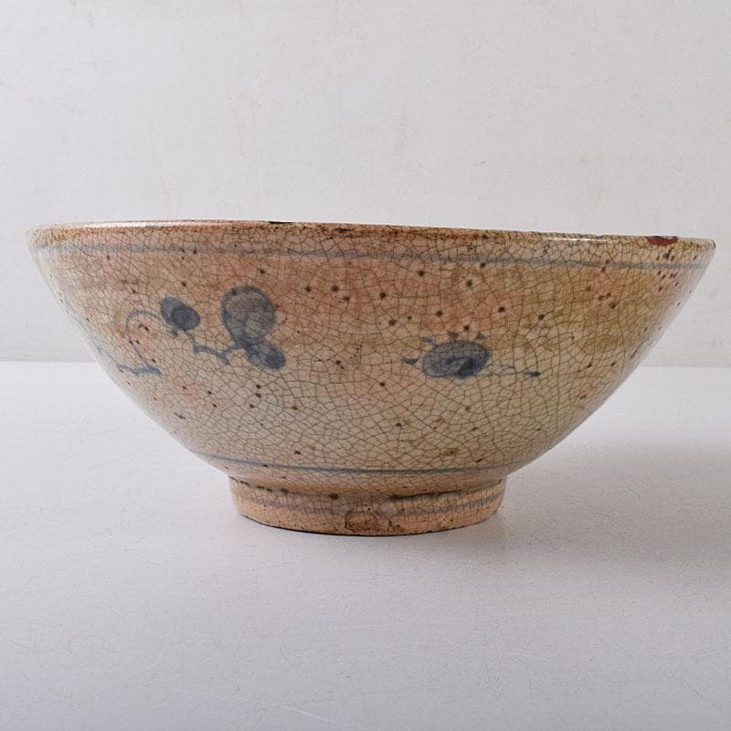 茶道具 瀬戸焼 古瀬戸 染付鳳凰文 平茶碗 鉢 C R8598H - メルカリ