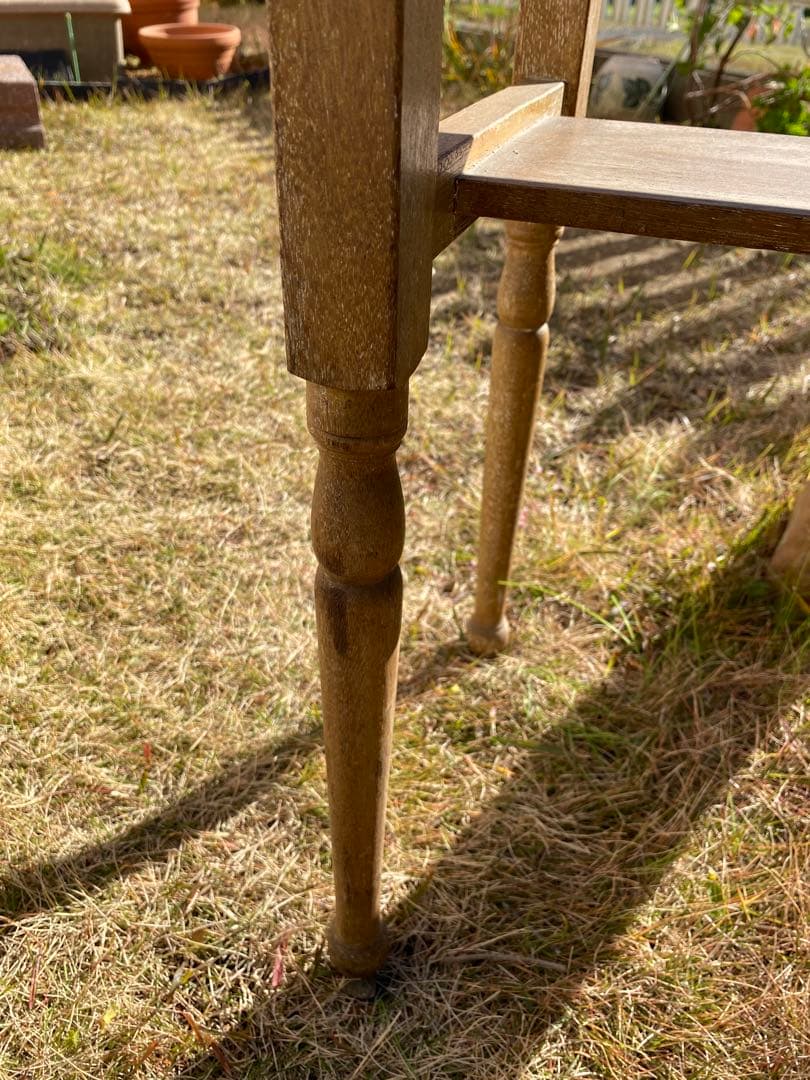 フレンチアンティークテーブル ナチュラル 古道具 シャビー 70's