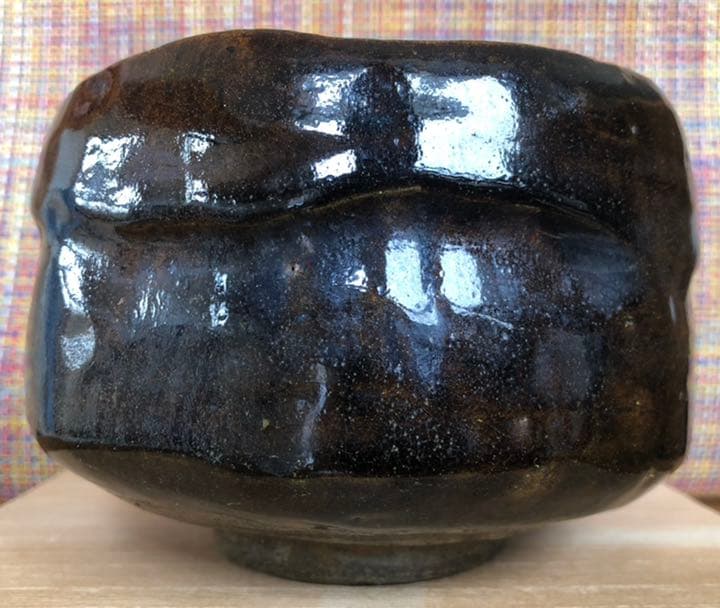 10代 大樋長左衛門 飴釉茶碗 傷無しの完品です