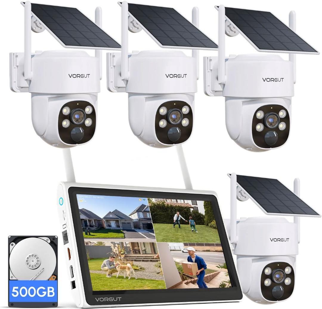 M2979-327-274】 防犯カメラ 屋外 ワイヤレス 4台セット