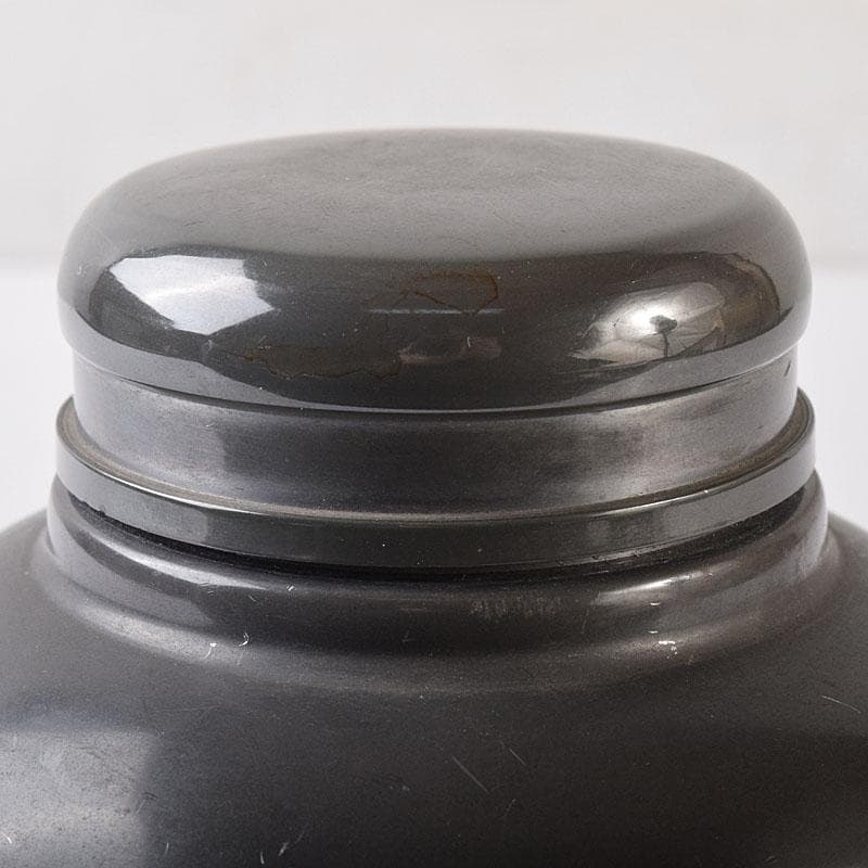 煎茶道具 錫製 茶壷 茶心壷 約718g F R8746