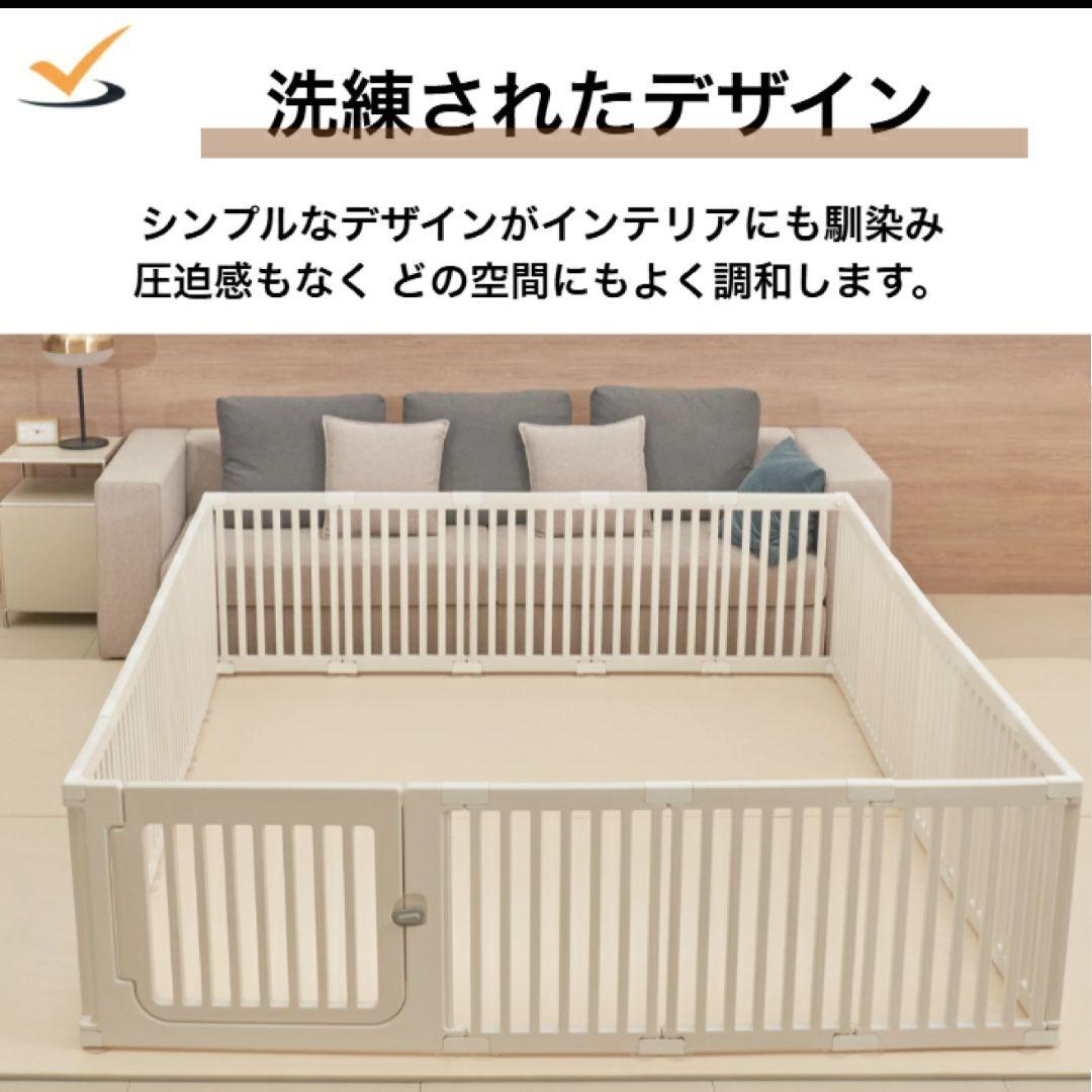 ペットサークル ペットケージ ドア付き160×200cm 広い Qoo10] ペット