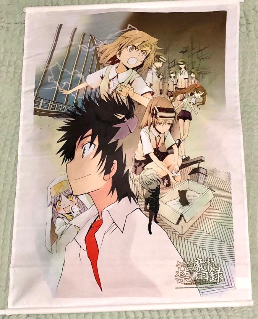 とある魔術の禁書目録　タペストリー　上条当麻　御坂美琴　一方通行　原作　イラスト とある魔術の禁書目録 タペストリー 上条当麻 御坂美琴 一方通行 原作