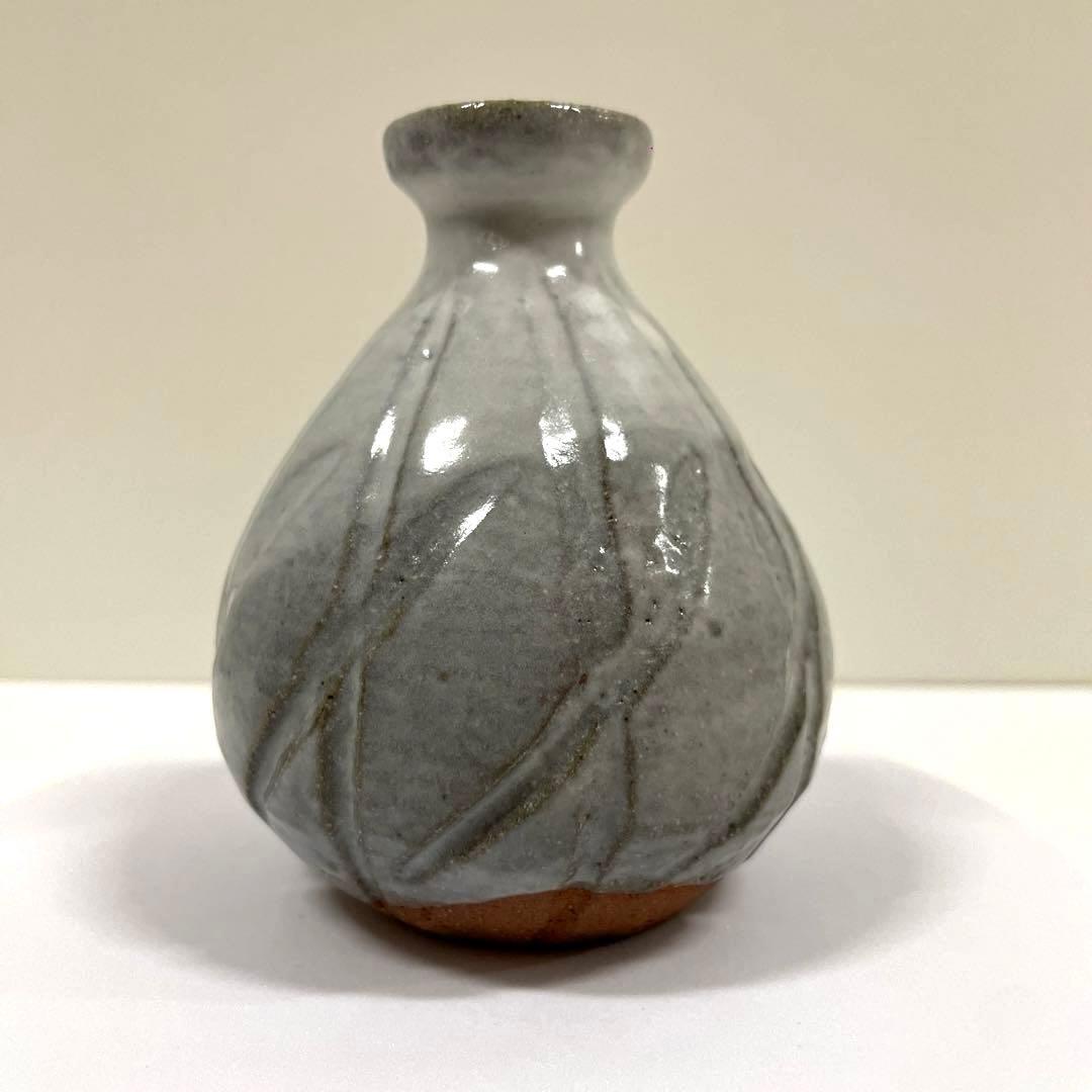 #XG201 陶芸家・萩焼・人間国宝・11代三輪休雪作・酒器・徳利・共箱栞付