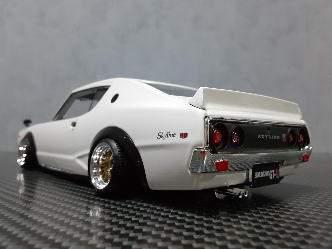 Maisto 1/24 日産 ケンメリ GT-R カスタム改 ワタナベ 金