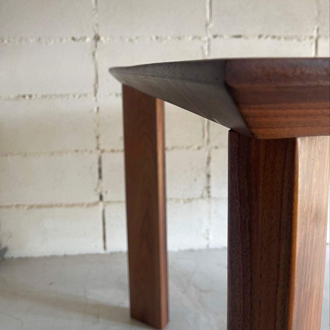 ウォールナット 無垢材　150 ダイニングテーブル　木脚　国産メーカー