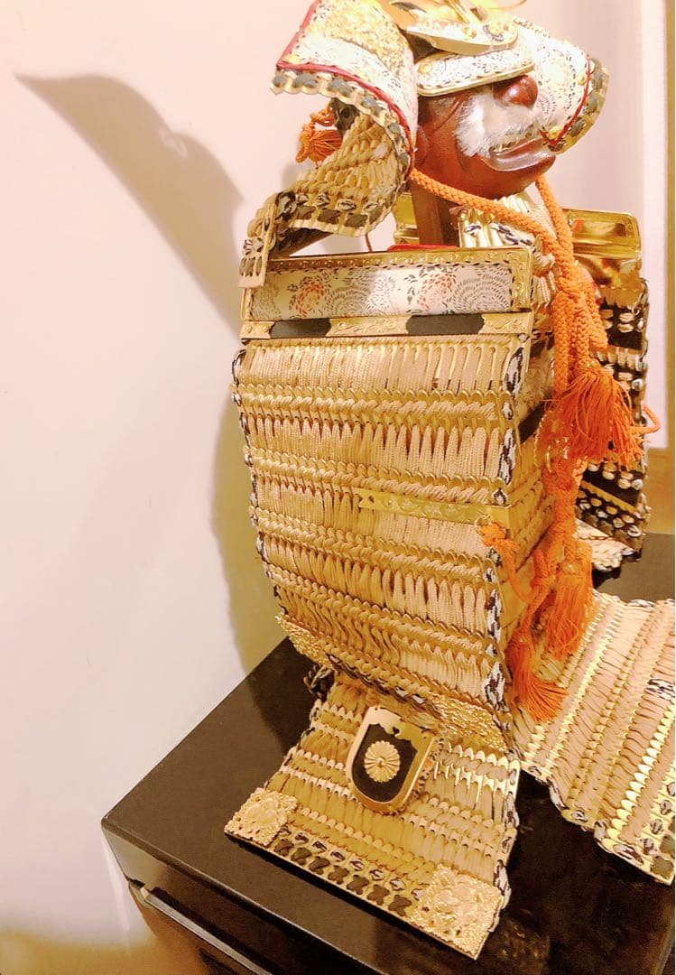 アンティーク 上原 玉鳳 作 大鎧 正絹 1970年代 龍 甲冑 武具 鎧飾り