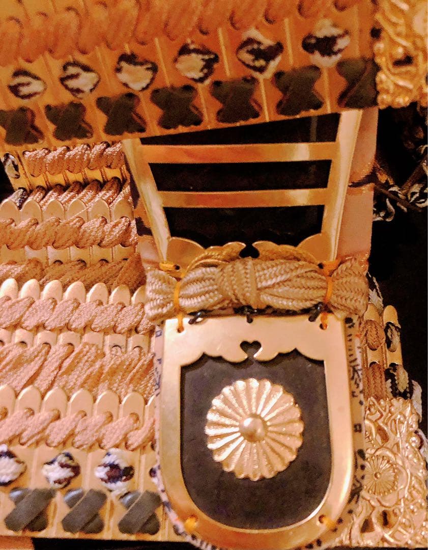 アンティーク 上原 玉鳳 作 大鎧 正絹 1970年代 龍 甲冑 武具 鎧飾り