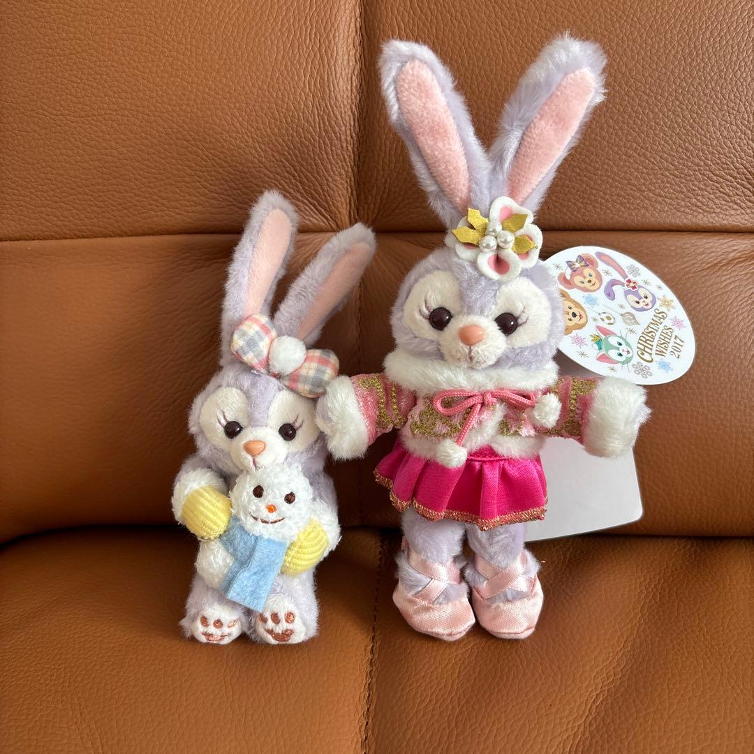 ステラルーぬいぐるみバッジ ストラップ雪だるま 2点セット お顔厳選