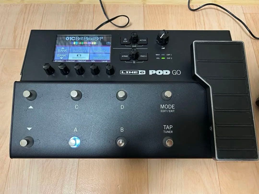 かめんだこ　LINE 6 POD GO ギターエフェクター