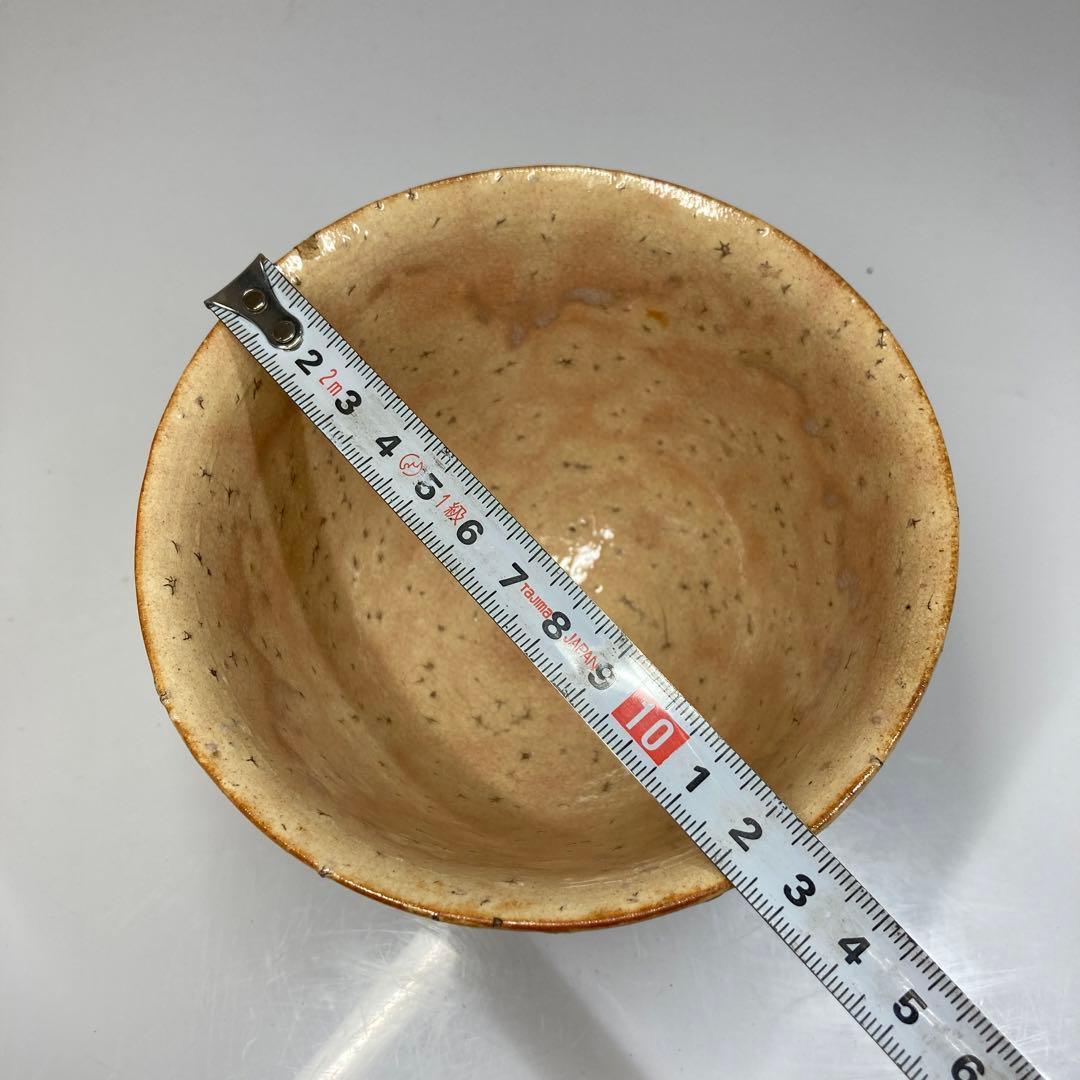 十三代 坂田泥華 萩焼茶碗 共箱 直径12.8㎝ 東Y5-