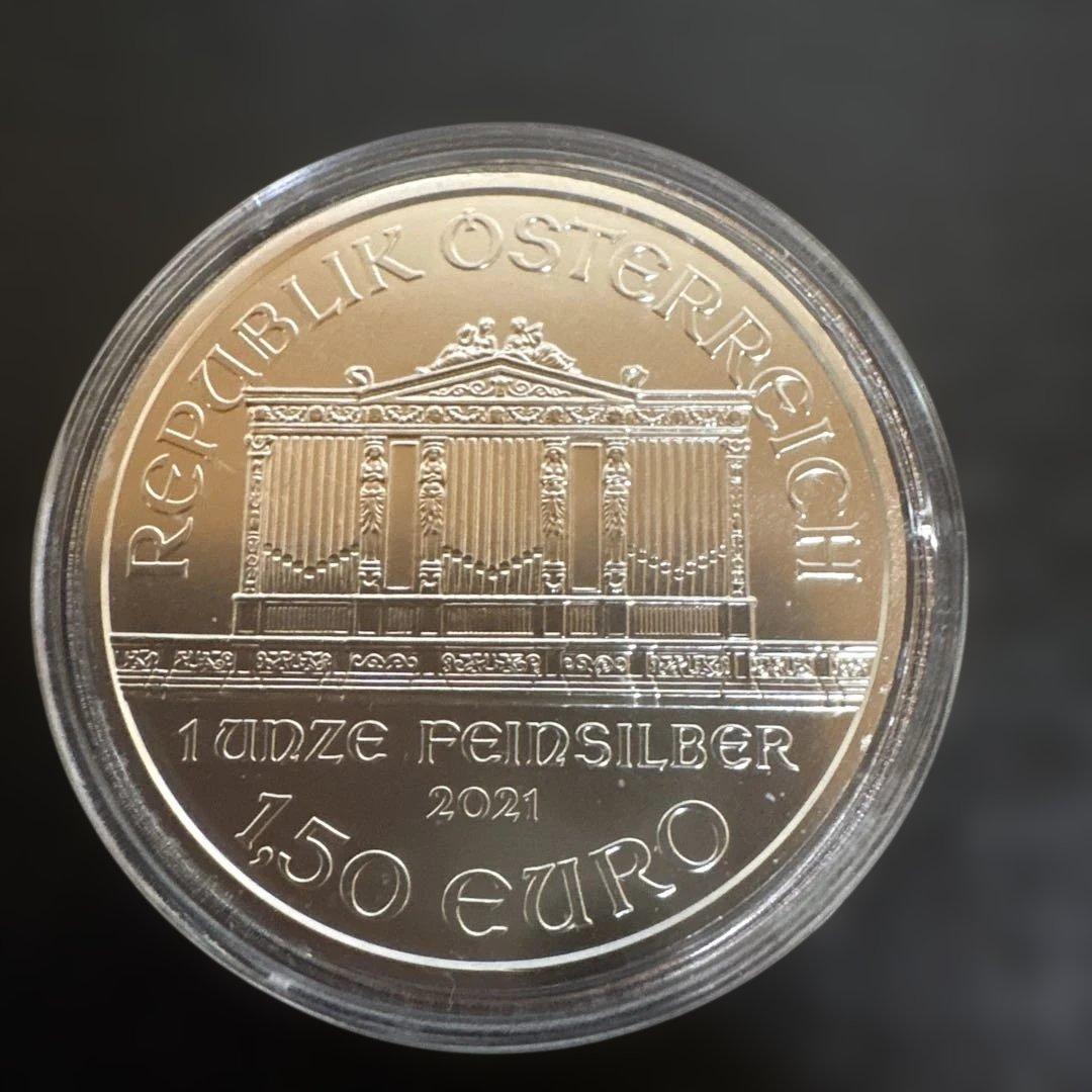 2021年オーストリア ウィーン銀貨1オンス カプセル付き - メルカリ