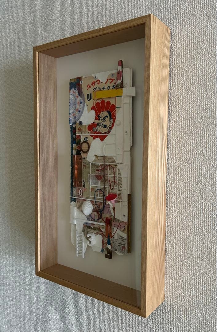 立体コラージュアート ウォールアート 額装済み