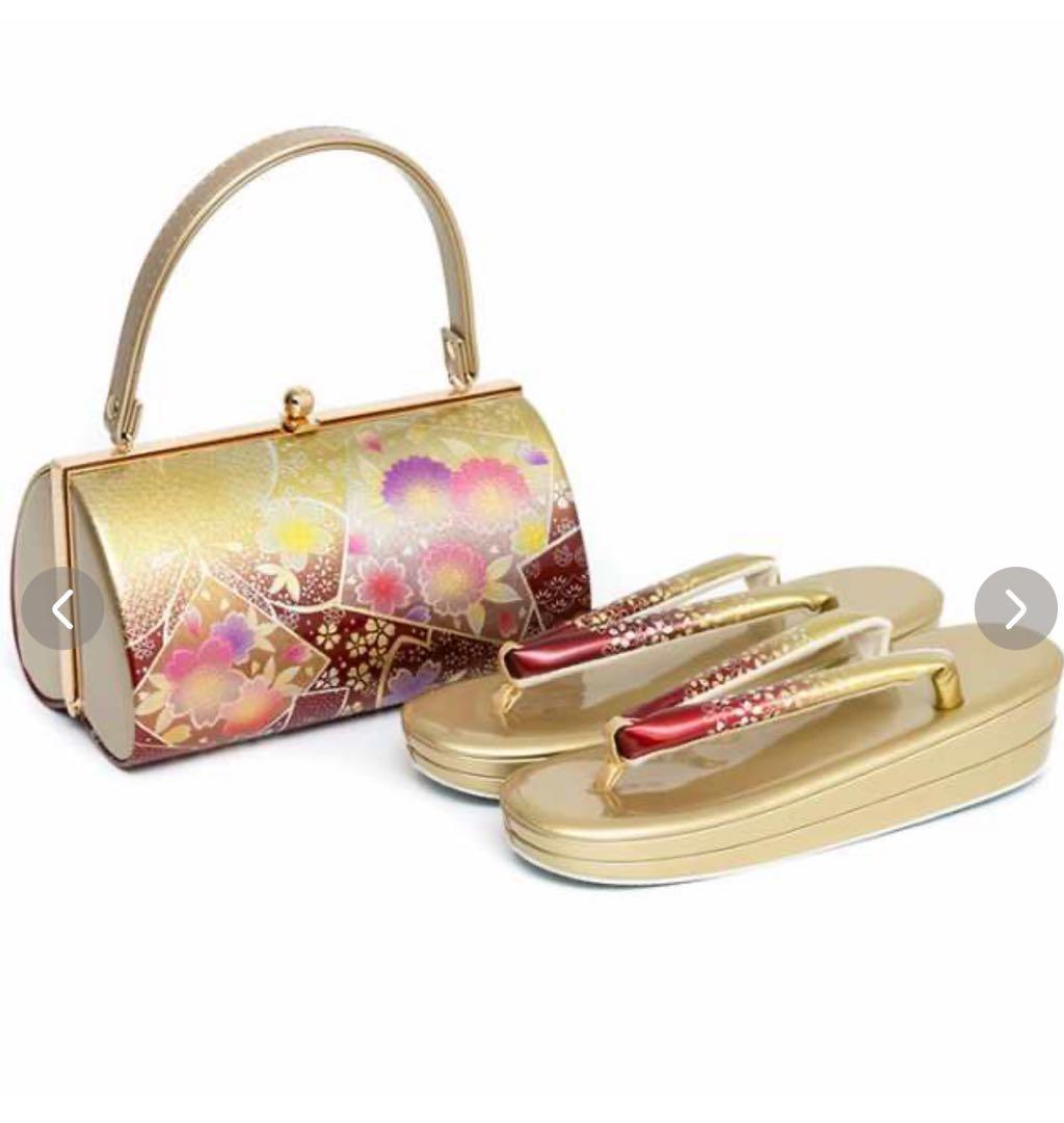 和装用バッグとぞうりセット 成人式　結婚式　振袖　３Ｌ　大きいサイズ