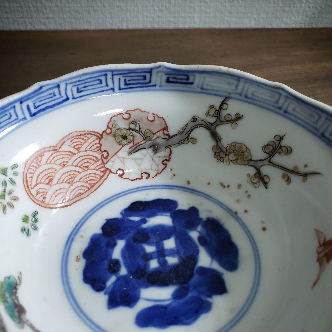 鉢　小鉢　向付　古伊万里　小丼　松竹梅　折り鶴