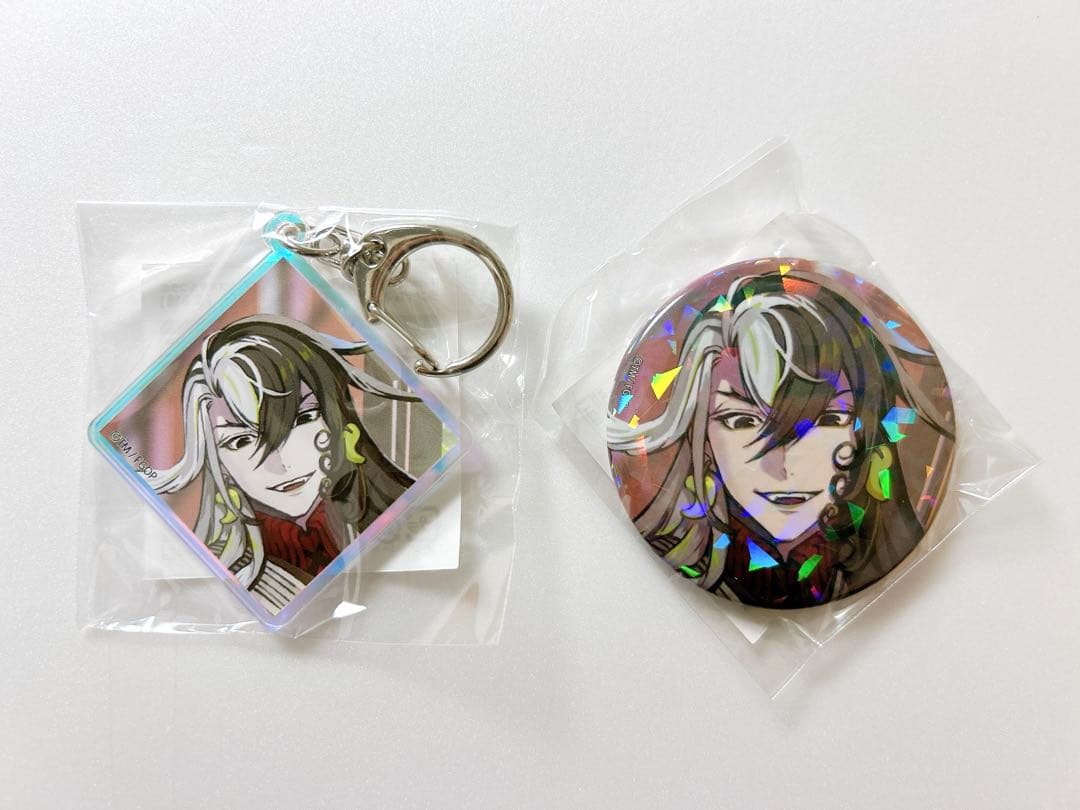 FGO ホテルカルデア 蘆屋道満 オーロラアクキー ホログラム缶バッジ