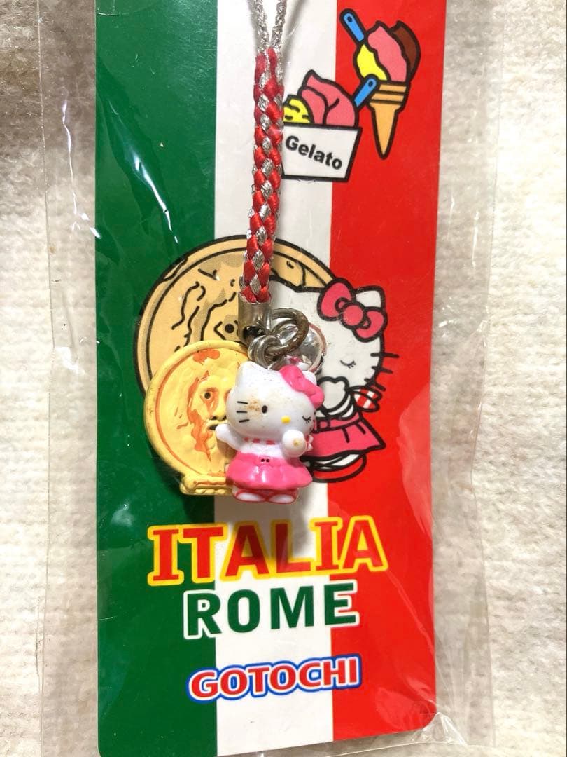 【2010年/希少】ご当地キティ イタリア ローマ2点セット 海外限定　根付け