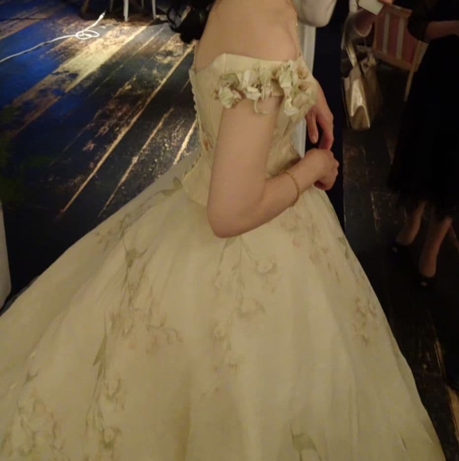 【cam】カラードレス9号　アトリエアイメ　パニエ・ドレスバック