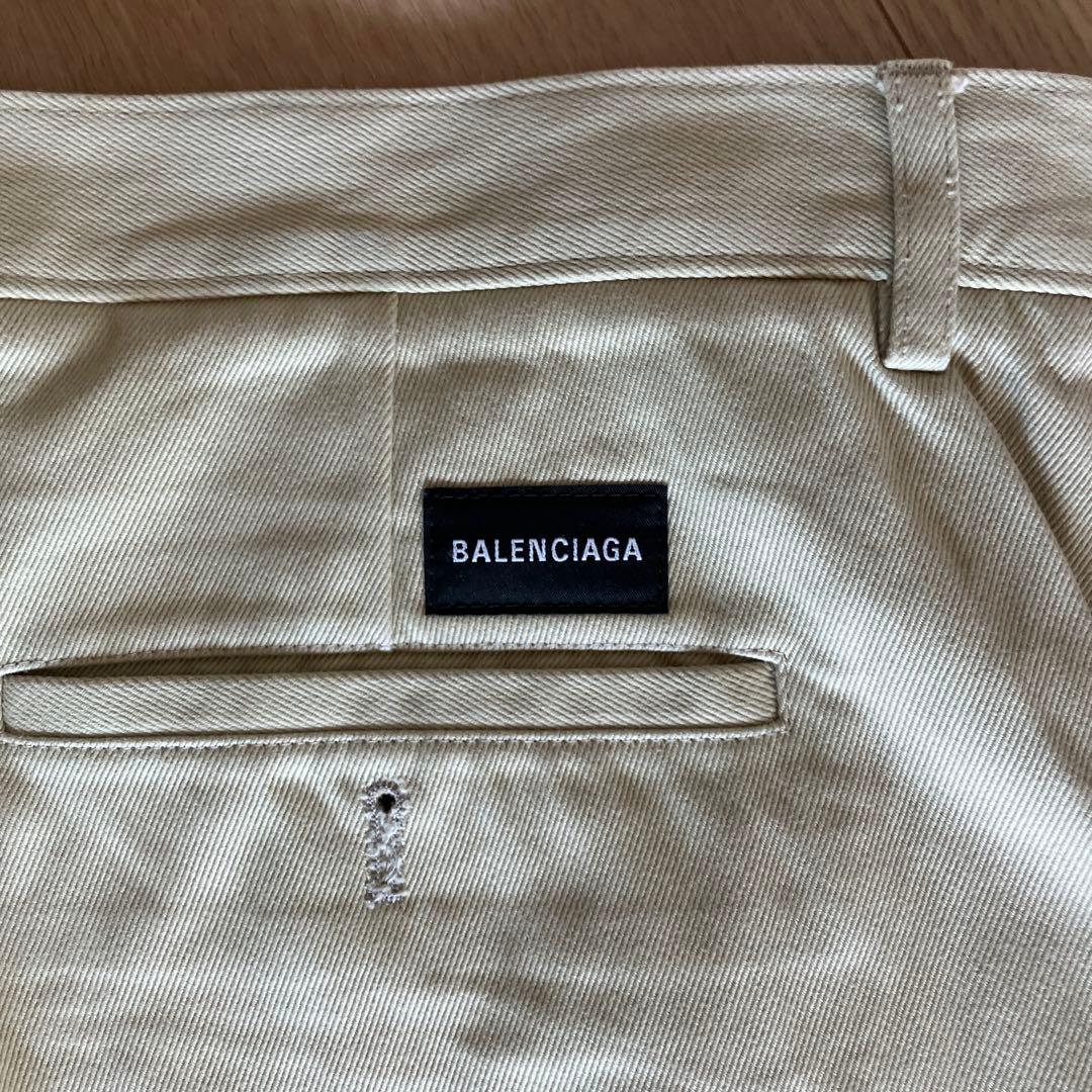 BALENCIAGA ベージュ チノパン ボタンフライ メンズ 46(Lサイズ)