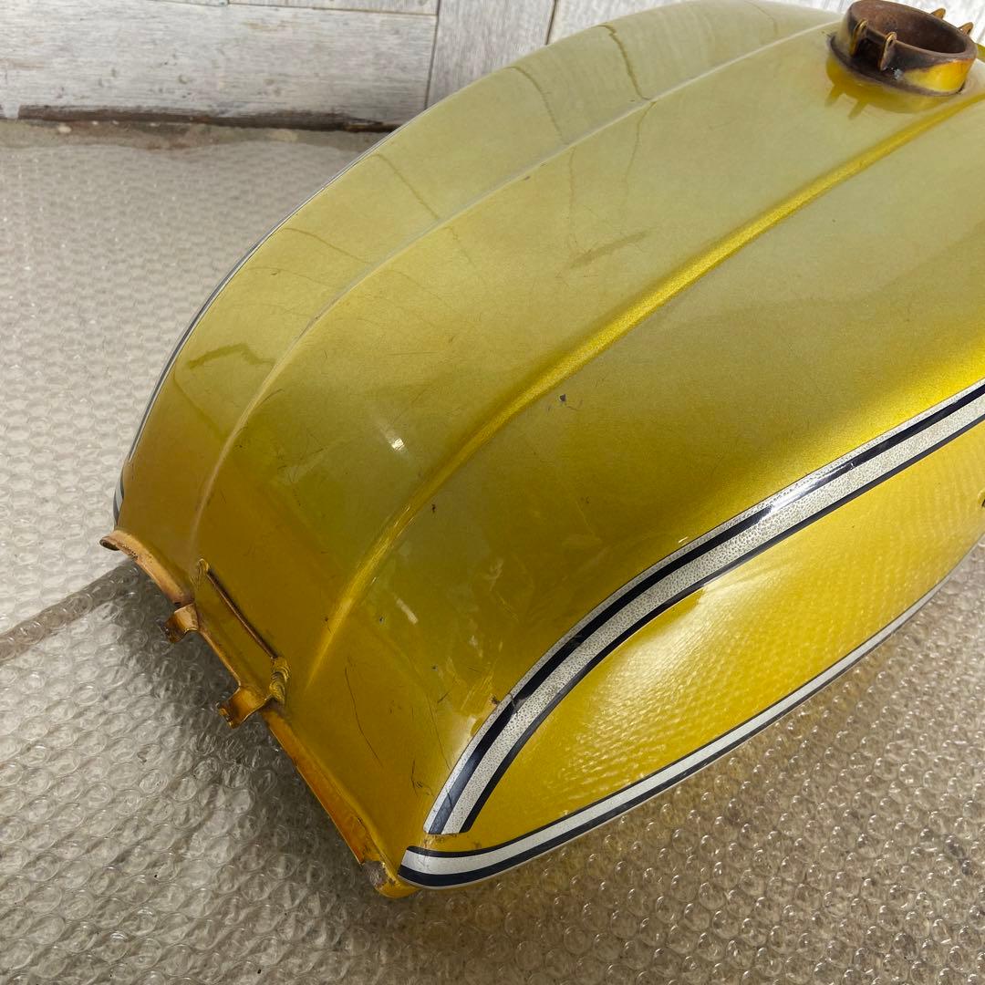 GT380 B3 タンク 美品❣️SUZUKI GT380ガソリンタンク ☆銀B3ライン