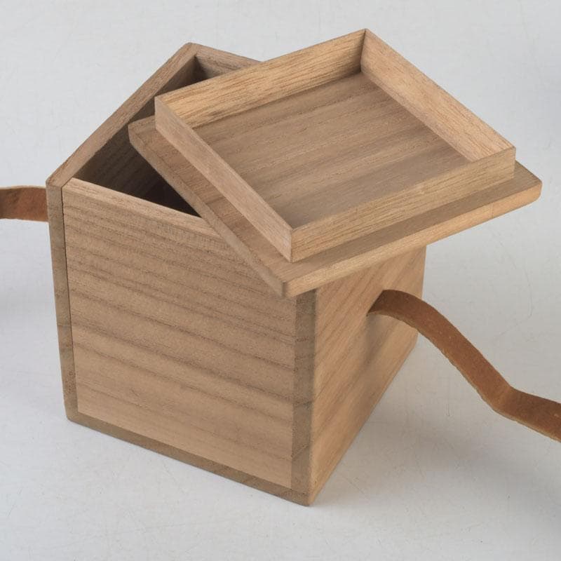 茶道具 黒漆 鶴蒔絵 中棗 共箱 V 9690