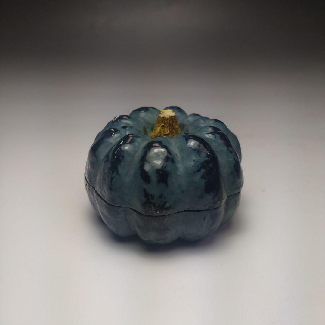 イ94 香合『南瓜　かぼちゃ　香合』『作家物　共箱』漆塗　茶道具