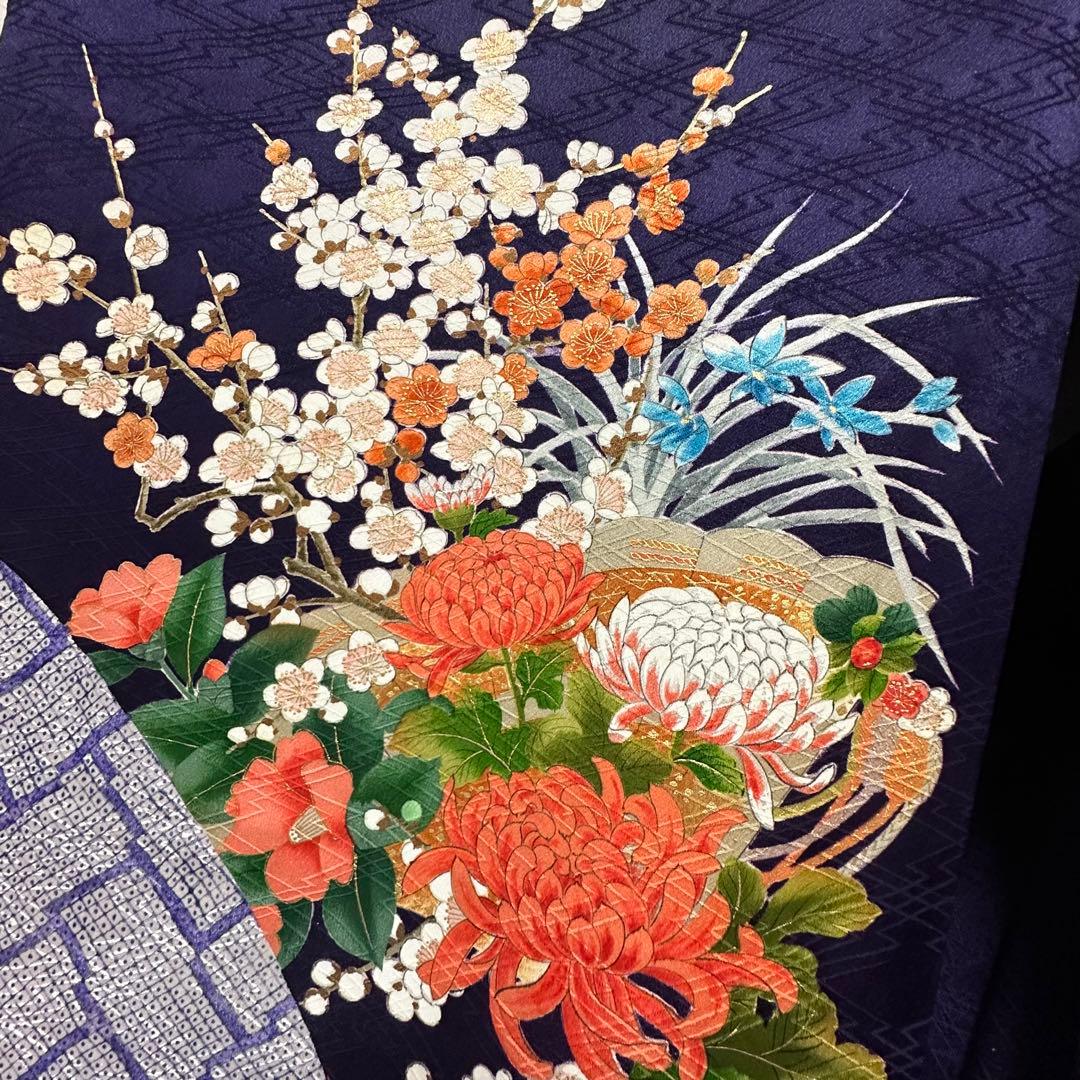 ☆豪華絢爛手描き大振袖‼️三越扱い 袋帯他 6点セット