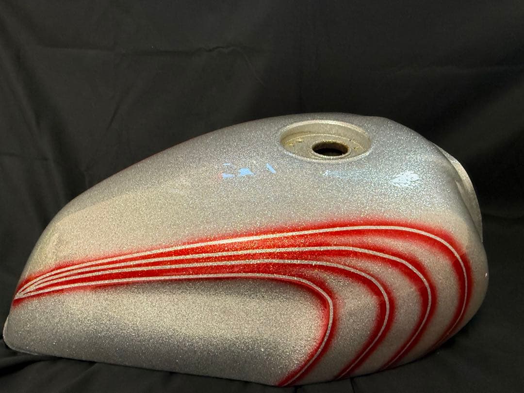 xjr400外装4hm フルラメキャンディレッドbeet ラメラメ