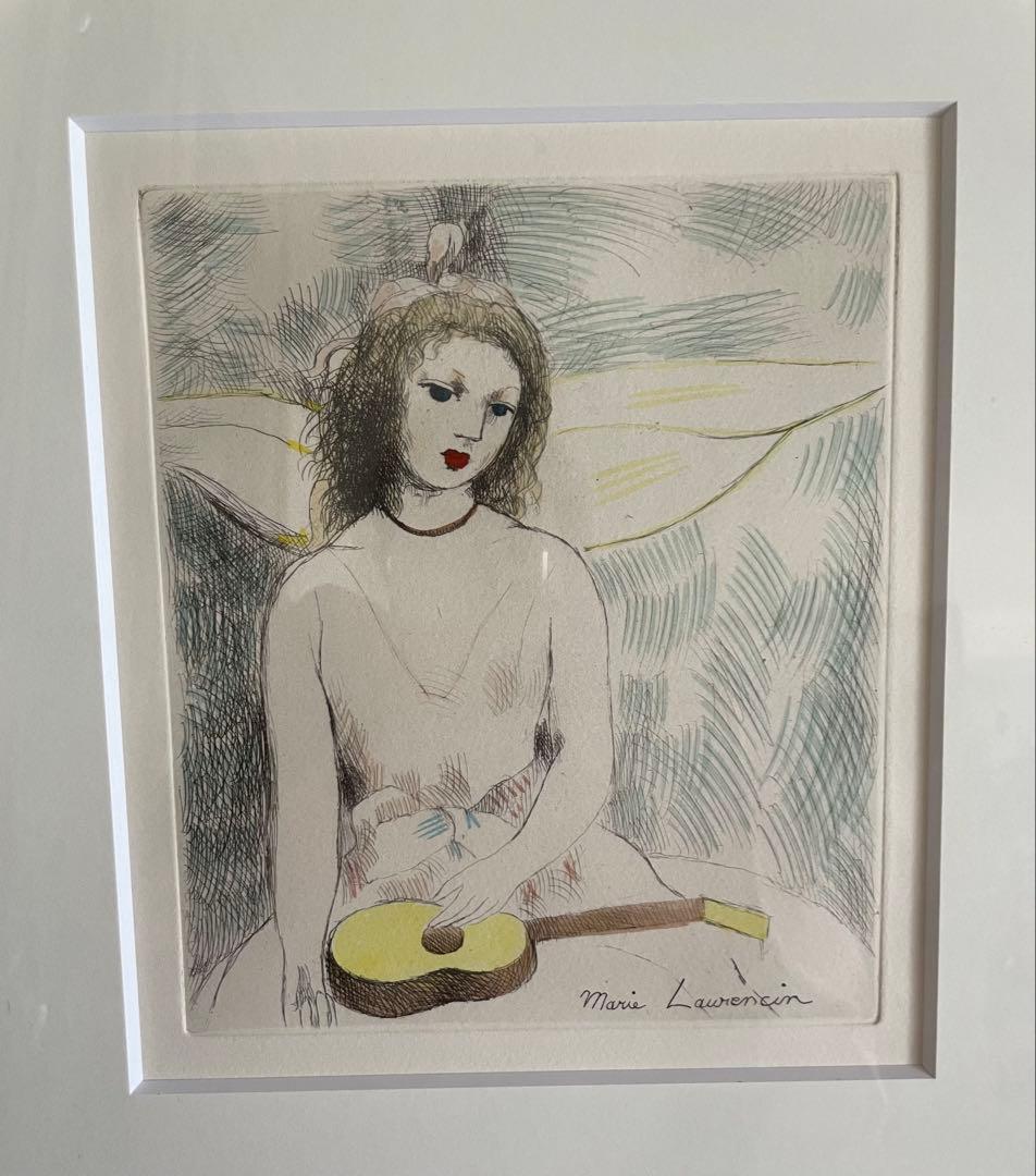 大丸梅田店にて購入 マリー・ローランサン「ギターを持つ少女