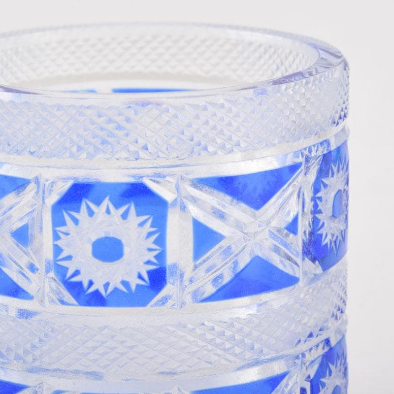 茶道具 硝子工芸 星野工房 義山 切子 蓋置 共箱 C 9072 - メルカリ