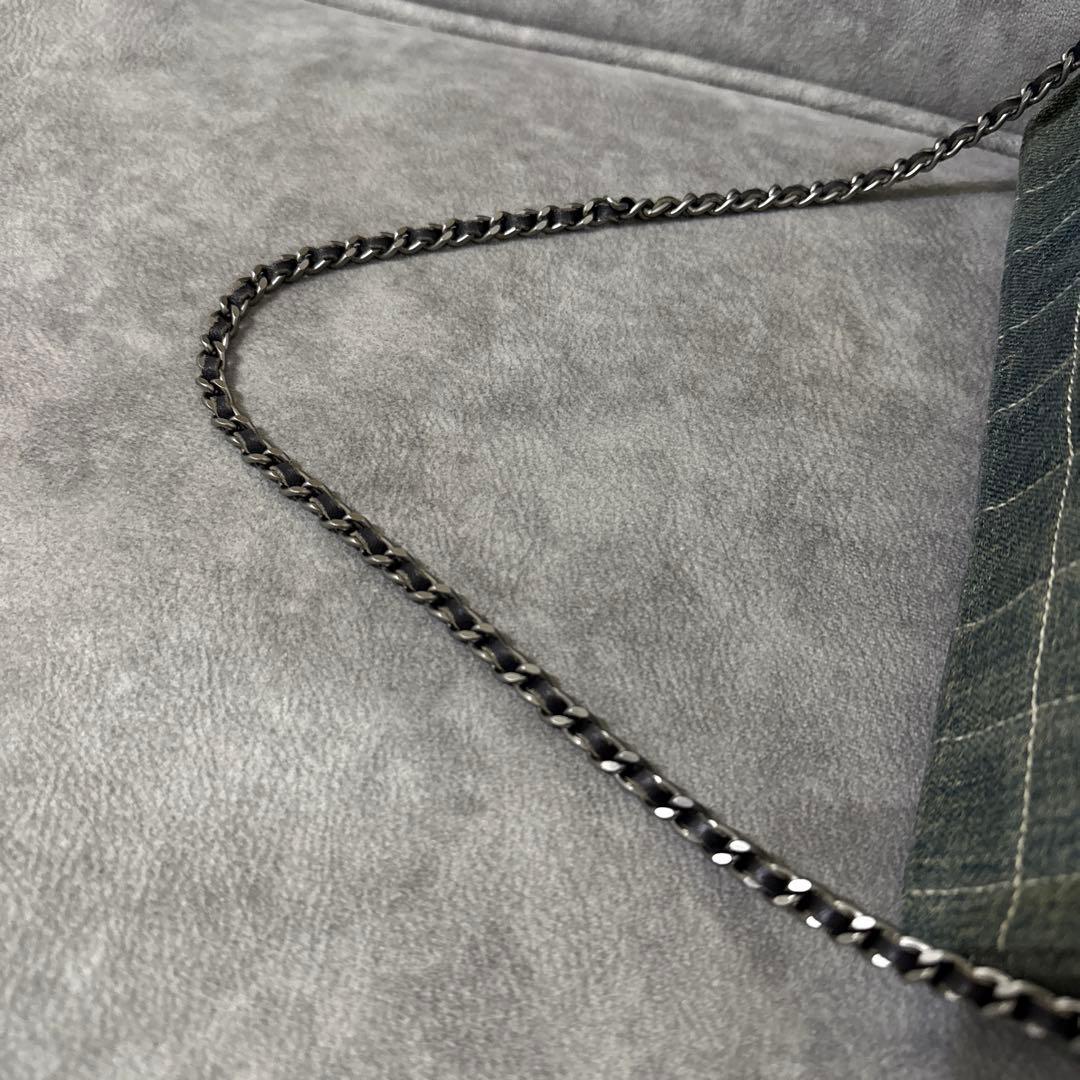 【正規品・レアモデル】 CHANELデニム チェーンショルダーバッグ