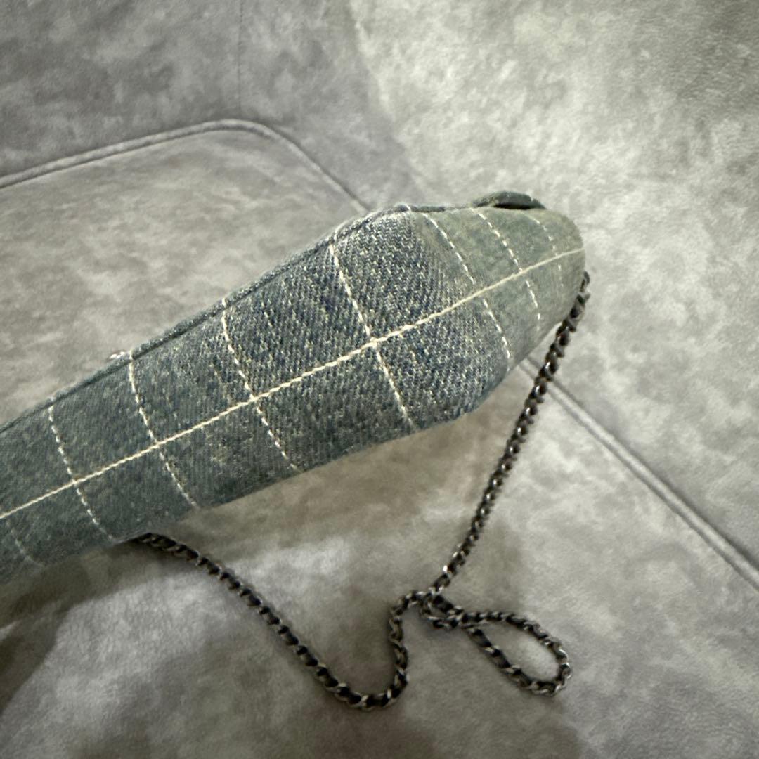 【正規品・レアモデル】 CHANELデニム チェーンショルダーバッグ