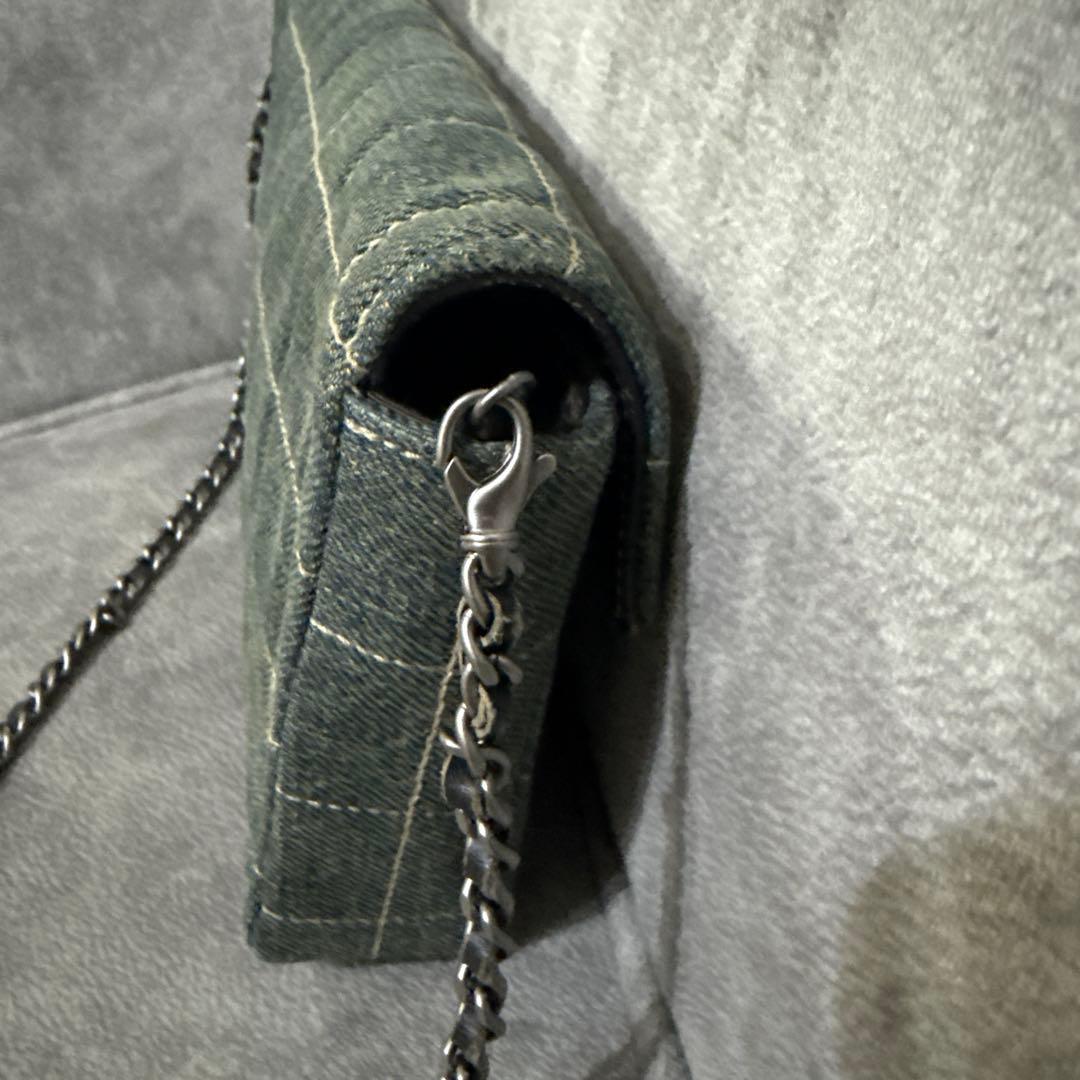 【正規品・レアモデル】 CHANELデニム チェーンショルダーバッグ