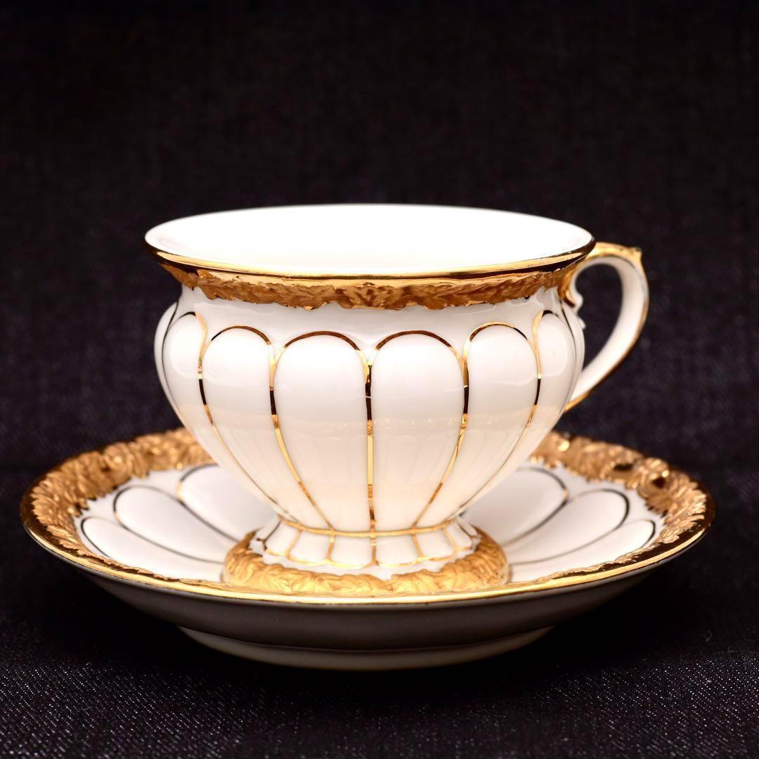 マイセン Xフォーム グランツゴールド デミタス カップ＆ソーサー モカ