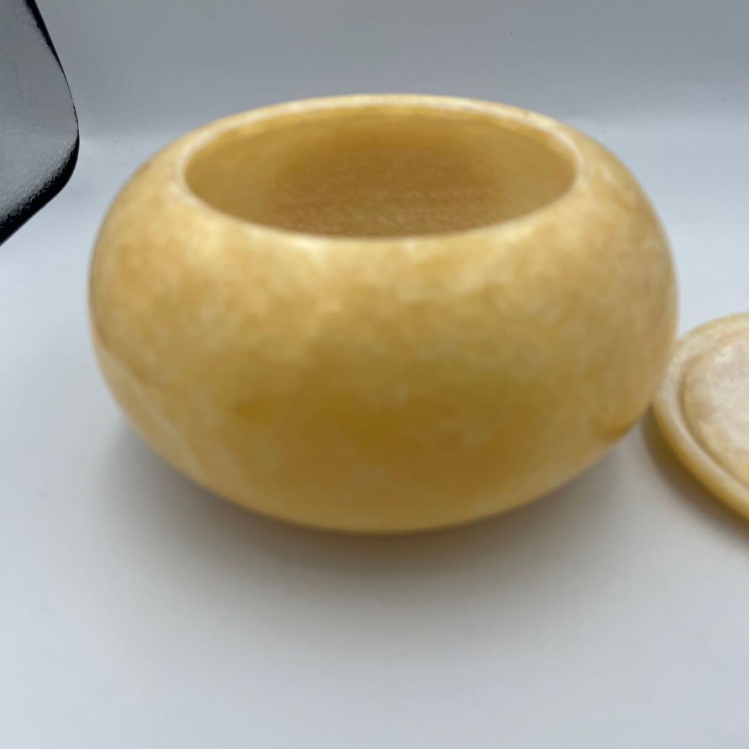 【希少】【美品】大理石 囲碁 碁石 囲碁 囲碁道具 2個セット