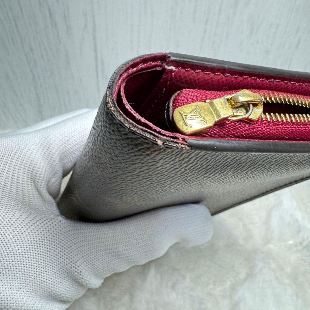 ルイヴィトン ポルトフォイユジュリエット モノグラム フューシャ 二