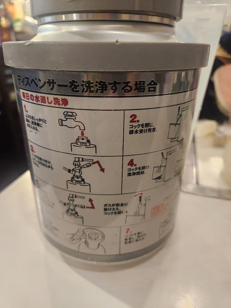 ニットクビールサーバーWコック レア木製コック付き 洗浄済み程度良好