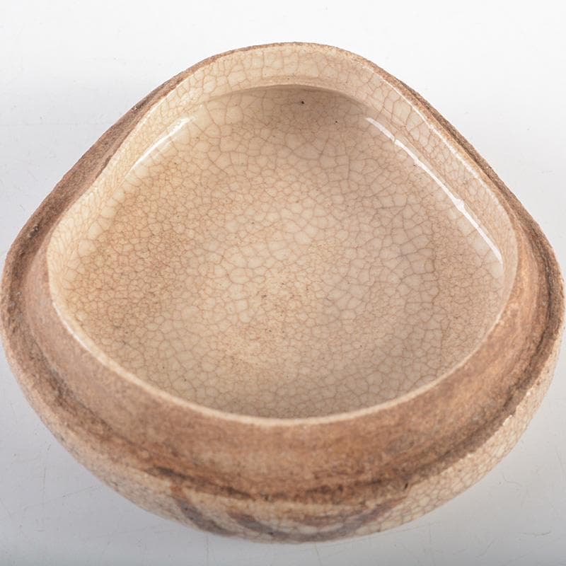 茶道具　織部焼　はじき織部　香合　極め箱　V　R5258