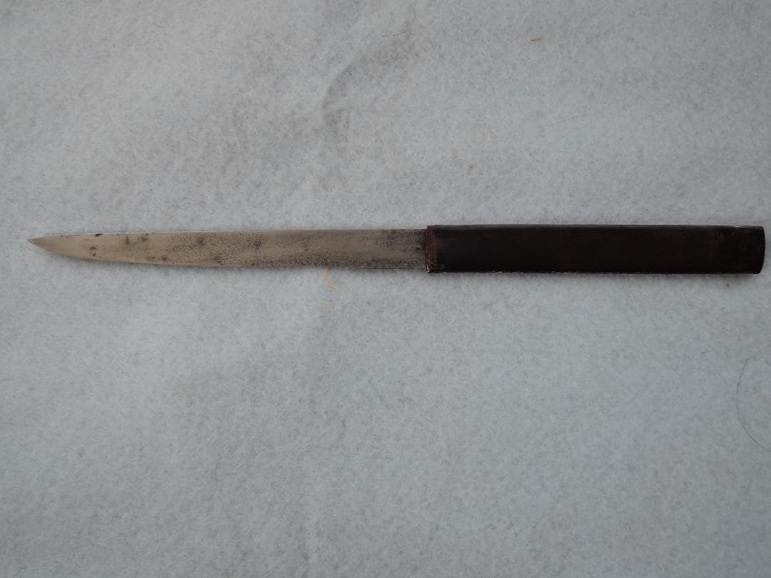 獅子小柄小刀★赤銅魚々子★時代武具