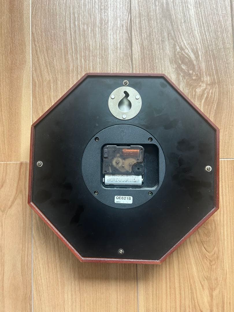 値下げ　渡辺力　八角形　ローズウッド　掛時計