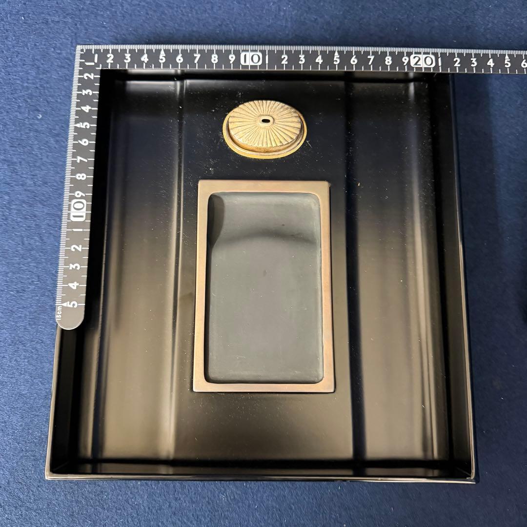 硯箱 平安 象彦 蒔絵 象嵌 硯 水滴 書道具 未使用 長期保管品 - メルカリ